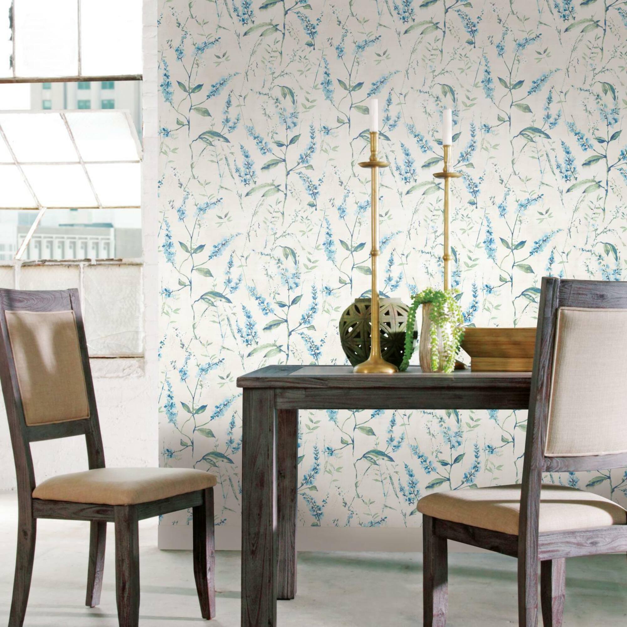 RoomMates Floral Sprig Peel & Stick Wallpaper